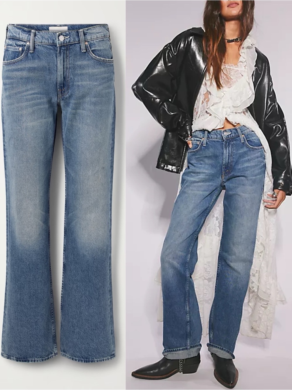 MOTHER SUPERIOR Jeans Reifler Early Blue Size 27 - Picture 14 of 14